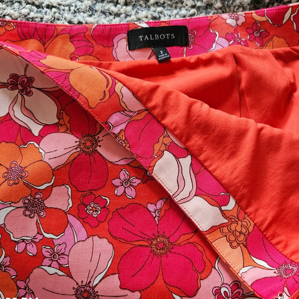 Ladies cheerful summer A-line skirt from Talbots